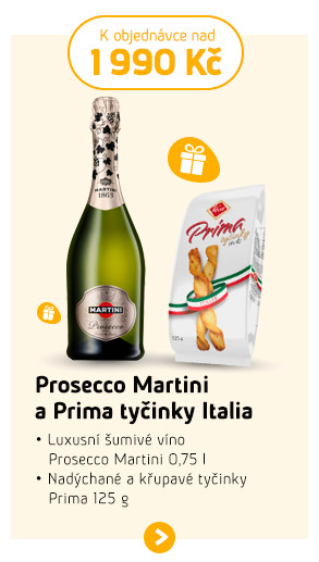 Prosecco Martini a Prima tyčinky Italia