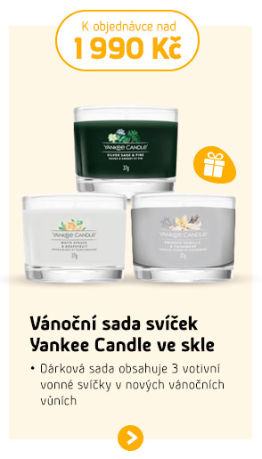 Vánoční sada svíček Yankee Candle ve skle