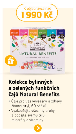 Kolekce bylinných a zelených funkčních čajů Natural Benefits