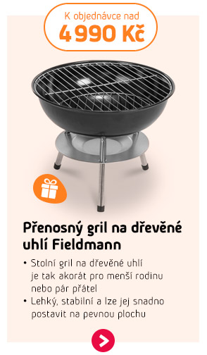 Přenosný gril na dřevěné  uhlí FIELDMANN
