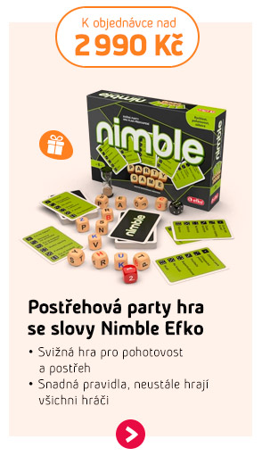 Postřehová party hra se slovy Nimble Efko