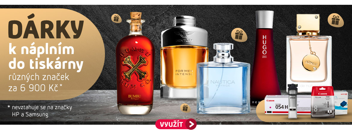 Nakupte spotřební materiál do vašich tiskáren, kopírovacích a multifunkčních zařízení různých značek v hodnotě na 6900 Kč a vyberte si dárek dle vlastního výběru