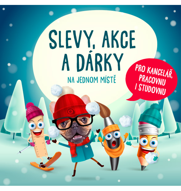Slevy, akce a dárky na jednom místě - pro kancelář, pracovnu i studovnu