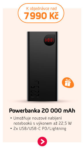 Powerbanka 20000 MAH 22,5W 2XUSB/USB-C PD/LIGHTNING