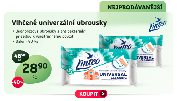Vlhčené univerzální ubrousky Linteo Satin