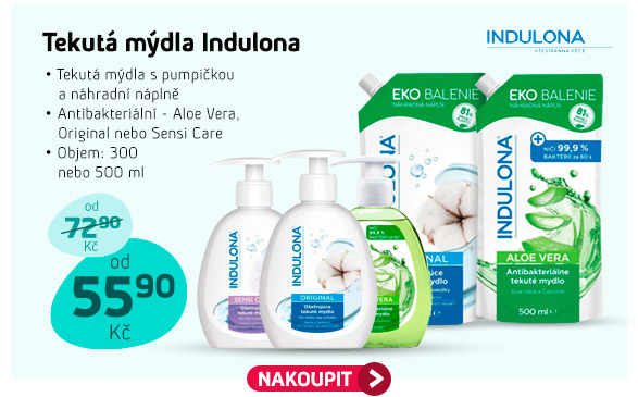 Tekutá mýdla Indulona