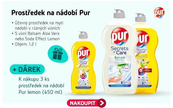 Prostředek na nádobí Pur