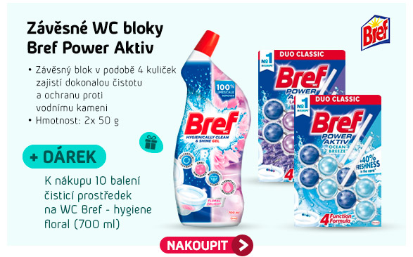 Závěsné WC bloky Bref