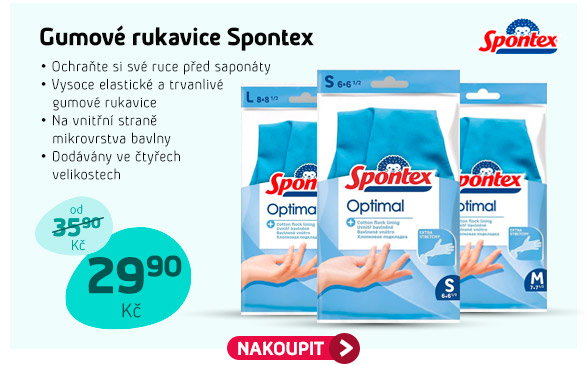 Gumové rukavice Spontex
