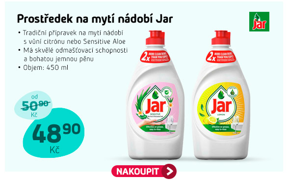 Prostředek na mytí nádobí Jar
