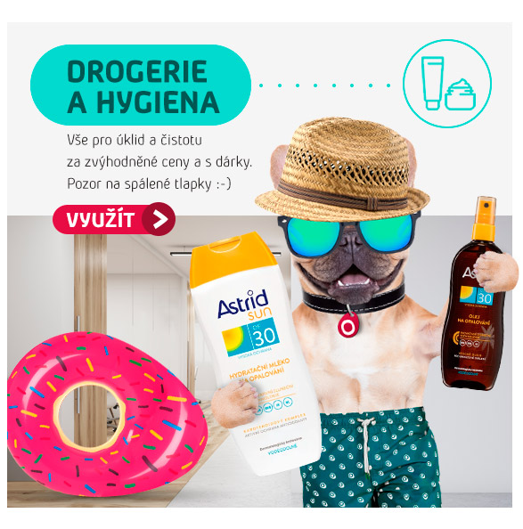 Dovolená bez stresu a shánění - DROGERIE A HYGIENA