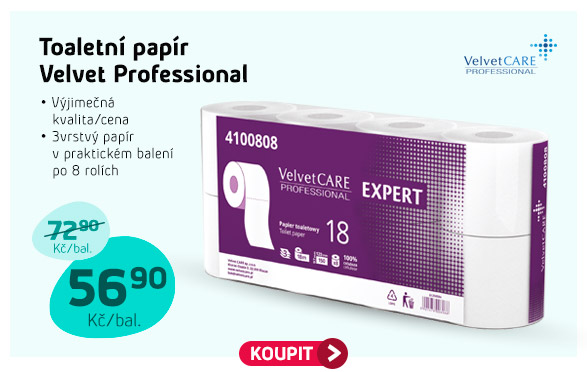 Toaletní papír Velvet Professional