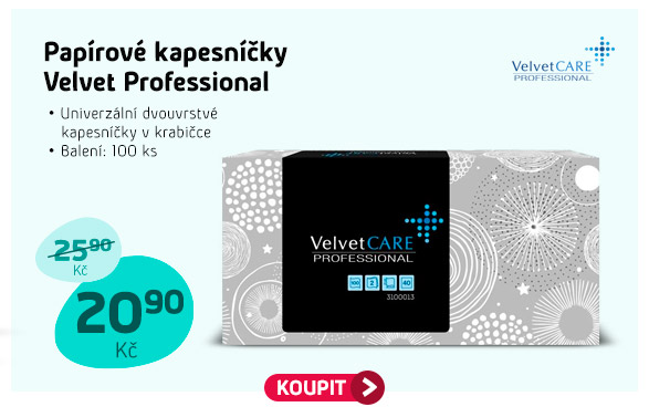 Papírové kapesníčky Velvet Professional