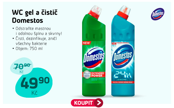 Čisticí WC gel Domestos