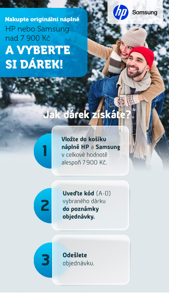 ZÍSKEJTE DÁREK za nákup náplní do tiskárny