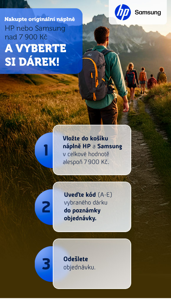 ZÍSKEJTE DÁREK za nákup náplní do tiskárny