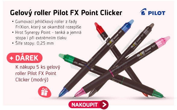 Gelový roller Pilot FX Point Clicker