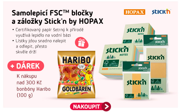 Samolepicí FSC bločky a záložky Stick'n by HOPAX
