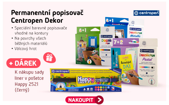 Permanentní popisovač Centropen Dekor