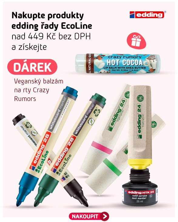 Nakupte produkty edding řady EcoLine nad 449 Kč a získejte dárek