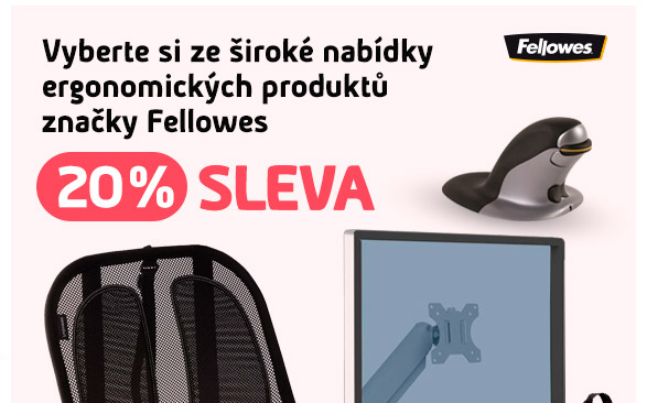 Vyberte si ze široké nabídky ergonomických produktů značky Fellowes