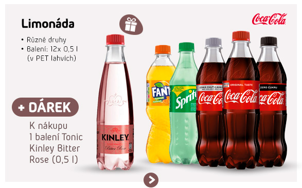 Limonády Coca-Cola, Fanta, Sprite