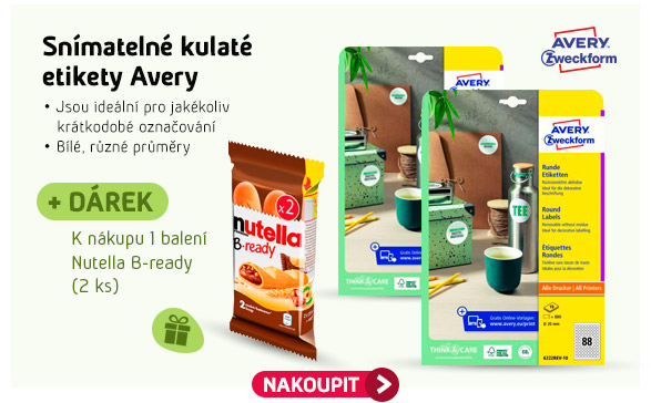 Snímatelné kulaté etikety Avery