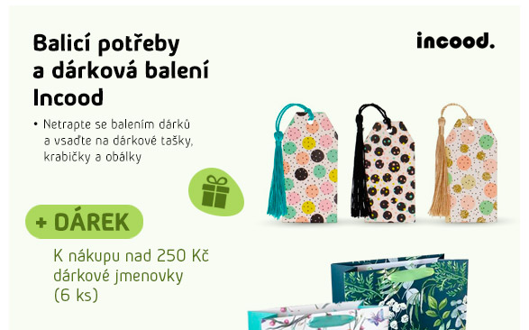 Balicí potřeby a dárková balení Incood