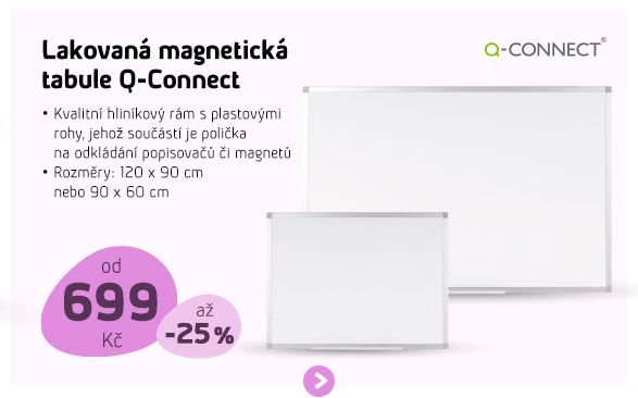 Lakovaná magnetická tabule Q-Connect
