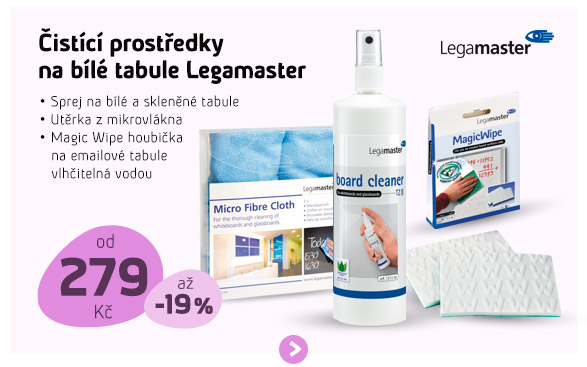 Čistící prostředky na bílé tabule Legamaster