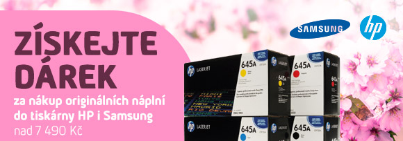 ZÍSKEJTE DÁREK za nákup náplní do tiskárny HP i Samsung