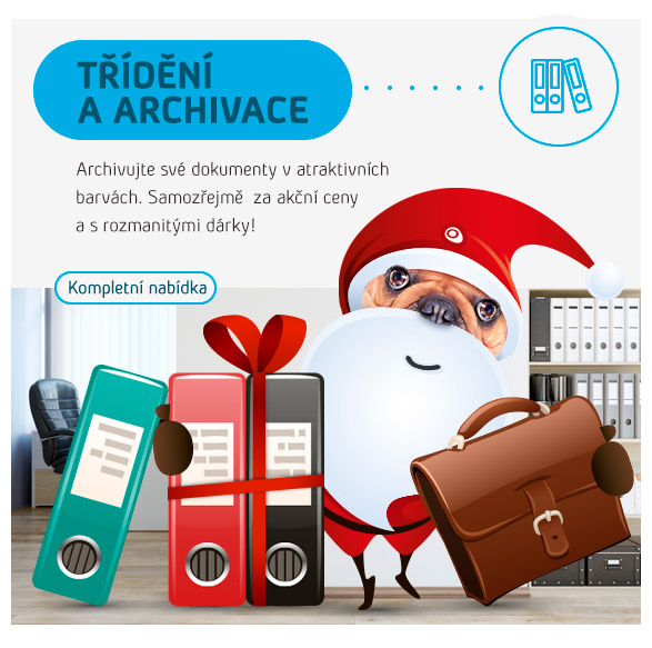 S nákupem u OFFICEO máte dárky vyřešeny - TŘÍDĚNÍ A ARCHIVACE