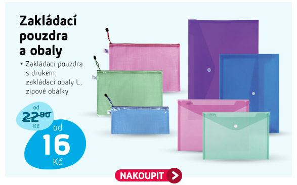 Zakládací pouzdra a obaly