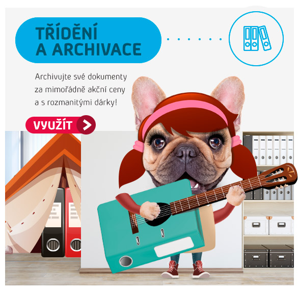 DÁRKY, AKCE A SLEVY pro výlety i mimo kancelář - TŘÍDĚNÍ A ARCHIVACE