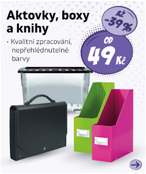 Aktovky, boxy a knihy