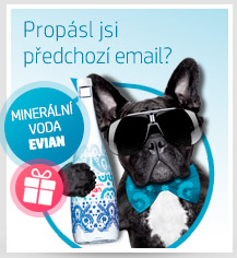 Emailing - Dárek k objednávce - Minerální voda Evian