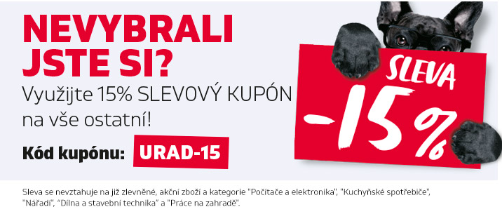 Využijte 15% slevový kupón na vše ostatní!