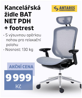 Kancelářská židle BAT NET PDH + footrest