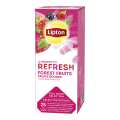 Černý čaj Lipton Refresh - lesní plody, 25x 1,6 g
