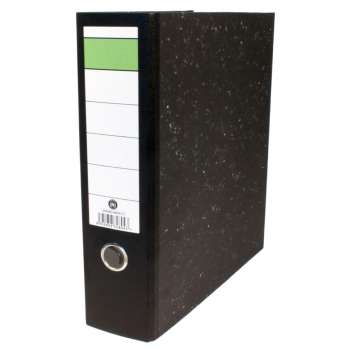 Pákový pořadač Hit Office - A4, šíře hřbetu 7,5 cm, mramor černý