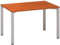 Psací stůl Alfa 200 - 120 x 80 cm, třešeň/stříbrný