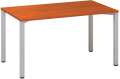 Psací stůl Alfa 200 - 140 x 80 cm, třešeň/stříbrný