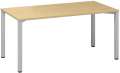 Psací stůl Alfa 200 - 160 x 80 cm, divoká hruška/stříbrný