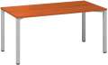 Psací stůl Alfa 200 - 160 x 80 cm, třešeň/stříbrný