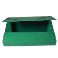 Prešpánový box na spisy - A4, s gumičkou, zelený