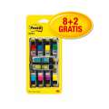Záložky Post-it, 11,9 x 43,2 mm, mix barev 8+2