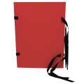 Prešpánové spisové desky s tkanicí Hit Office - A4, červené, 1 ks
