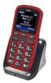 Aligator A321 Senior Dual SIM, červeno-černá + nabíjecí stojánek