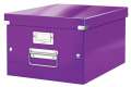 Krabice Click & Store Leitz WOW - A4, purpurová