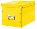 Krabice Click & Store Leitz WOW - čtvercový, žlutá